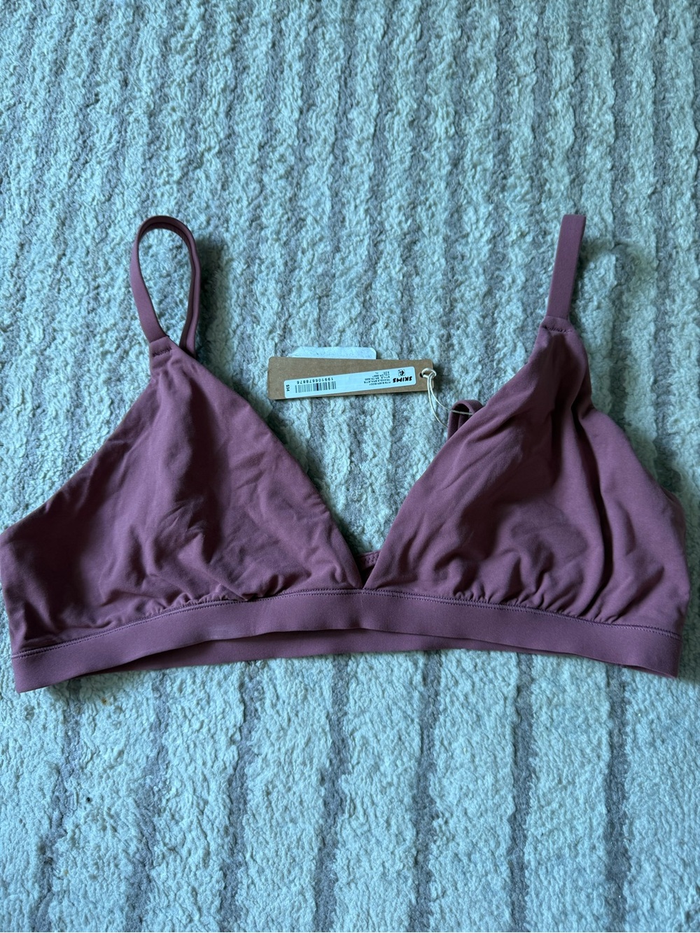 Skims fits everybody triangle bralette beet XL